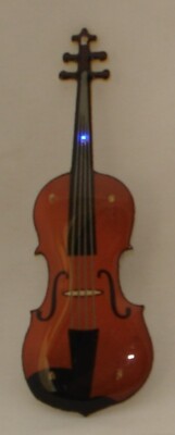 5 pcs. Violin LED Blinkies Party lights Body Lights Flashing Magnetic Pins