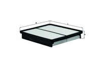 Knecht LX2957 Luftfilter FüR Grandeur Santa FÉ Optima Sorento 1.7D-3.5 06.09-