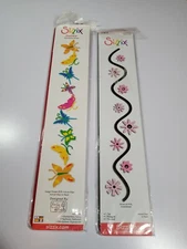 Sizzix Lot of 2 Sizzlits Decorative Strips Butterflies Flowers