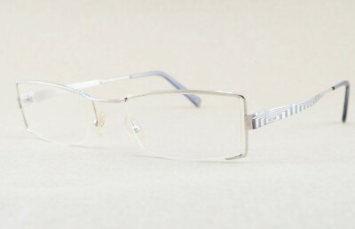 FLAIR EYE Q Elegante Halbrand Brille 853 Col 524 50[]20 140 Silber mit Muster CE
