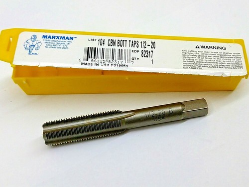 1/2 - 20 NF Gewindebohrer RECHTS Gewindeschneidwerkzeug 1/2" Gewindebohrer Set (1 Stück)  - Bild 1 von 2