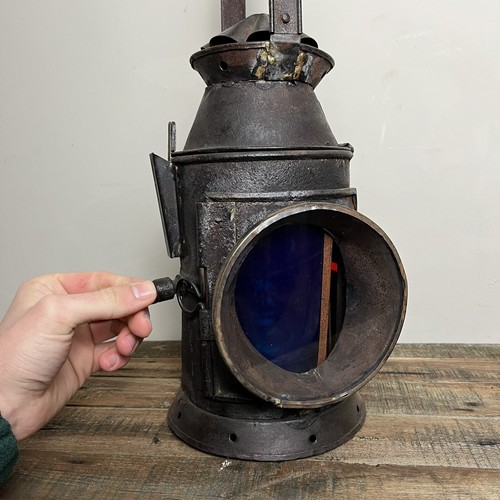 Original Railway Lantern - Vintage Railwayana - Rustic Metal Lantern - £55 each - Picture 9 of 15