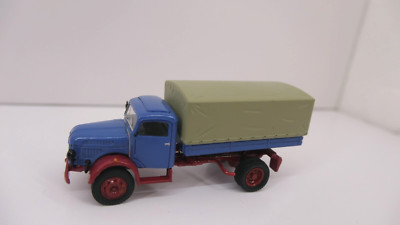 Brekina/Starline 1:87 - Steyr 380/I Planen-LKW - hellblau / rot - 58036