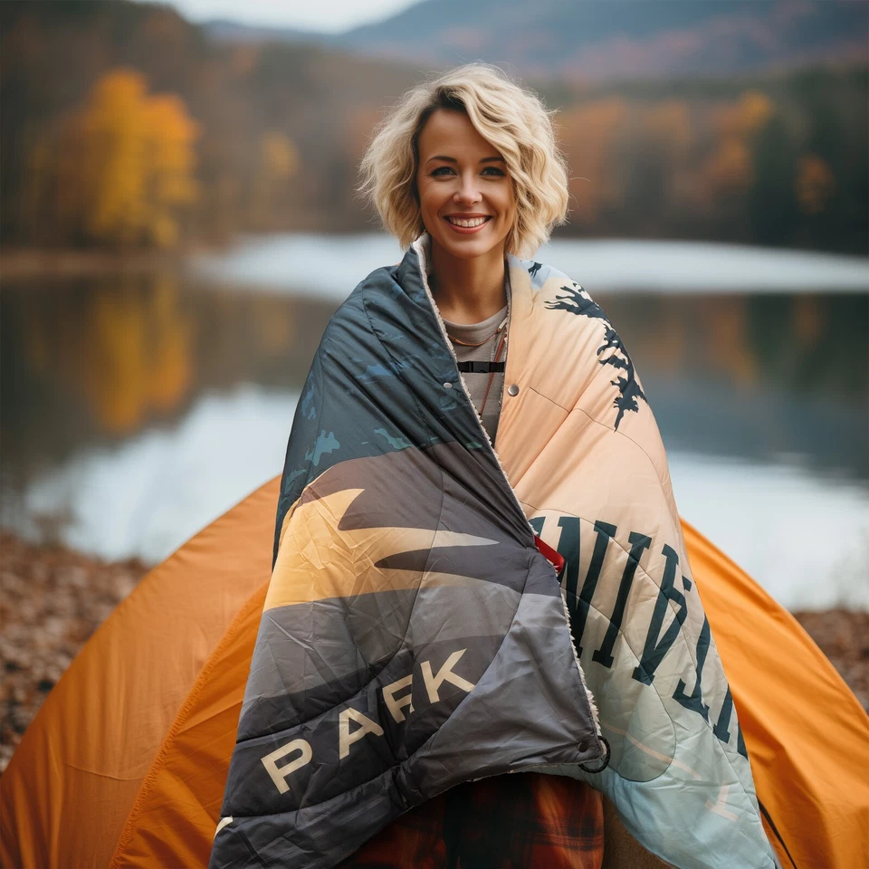 AZITREK Puffy Outdoor Blanket - Warm Emergency Survival Camping Backpacking Car - Image 3 of 4