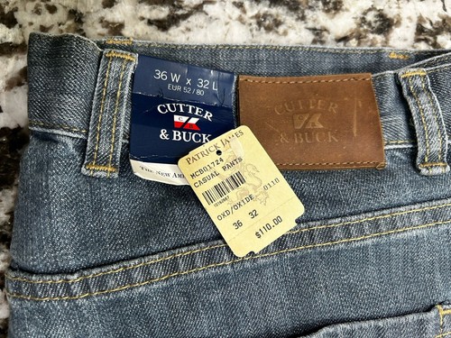 Men’s 36/32 Cutter & Buck Bootcut Jeans, NWT, Medium Wash Blue - Picture 7 of 7