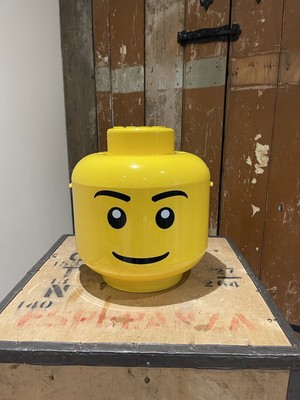 Lego großer gelber Aufbewahrungskopf Sortieren und Laden Tragegriff