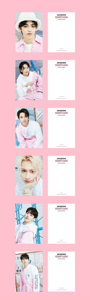 SEVENTEEN in CARAT LAND 2023 7TH FAN MEETING GOODS POSTCARD BOOK