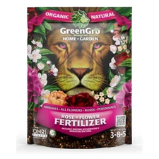 Rose & Flower Fertilizer OMRI Listed 4 lbs by GreenGro Biologicals