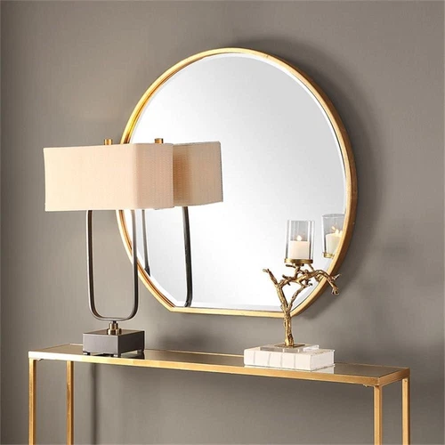 Uttermost Cabell Contemporary MDF and Steel Decorative Mirror in Gold - Picture 6 of 7