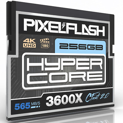 256GB Cfast 2.0 Card 3600X Hypercore 570Mb/S SATA3 VPG180, Cfast Card for DSLR C