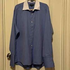 David Donahue 100 Egyptian cotton dress shirt. Neck 17.5 Sleeve 35.