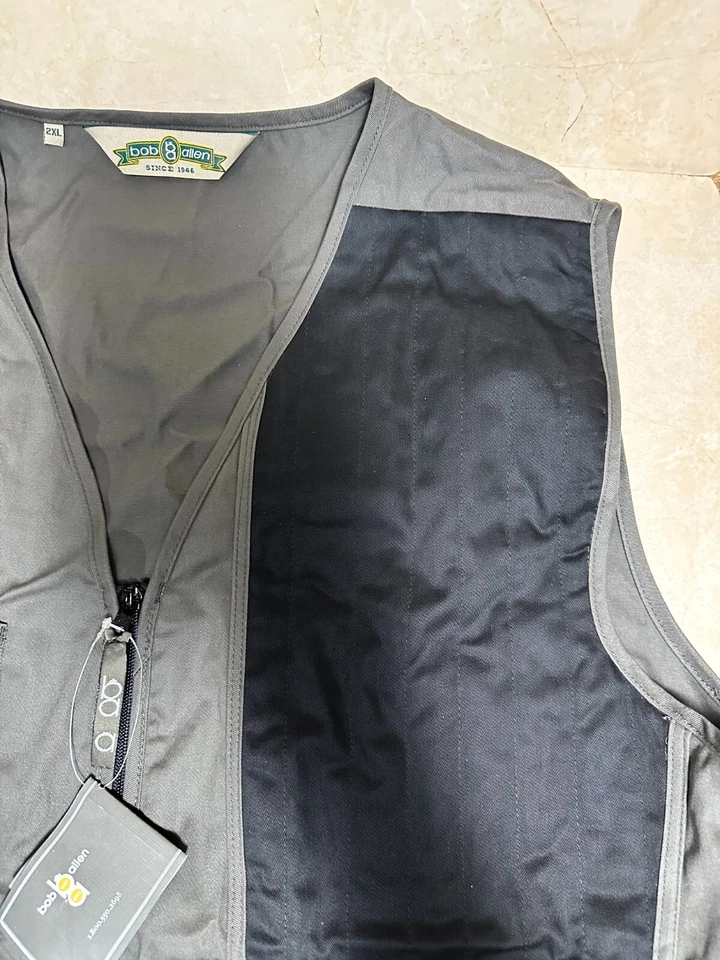 USA-Made Bob Allen Hunting Shooting Vest Mens 2XLarge Multi Pocket Field Pouch - Image 2 of 4