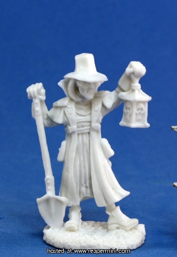 Figurine Necromant Reaper Bones - Mort-vivant 50mm En Résine - Pour Jeux De Rôle Et Wargames