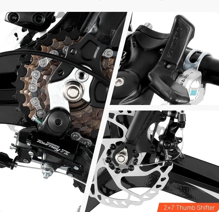 VEVOR Rennrad 28 Zoll SHIMANO 14-Gang Scheibenbremse GR. M - Bild 2 von 4