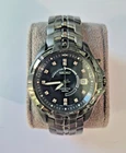 Seiko SKA407 Vintage Kinetic Diamond Accented Gunmetal Finish Men's Watch