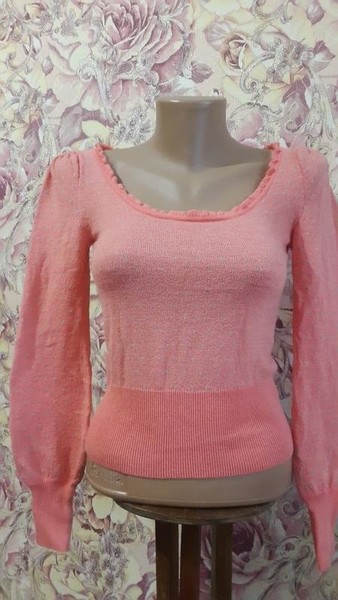 Women Free People Sweater Pink 34 / XS / 42