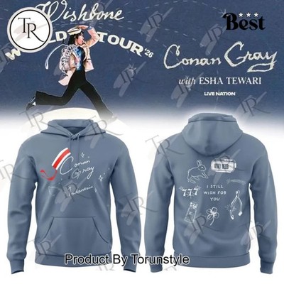 Conan Gray Wishbone World Tour 2026 3D Hoodie Polyester BS1411