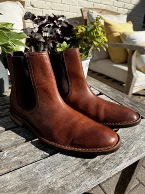 Botas Chelsea Cole Haan de cuero marrón para hombre talla 9,5 - Imagen 1 de 4