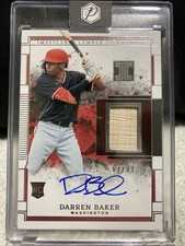 2025 Panini Impeccable  DARREN BAKER  Impeccable Lumber Bat Relic Auto  /99  RC