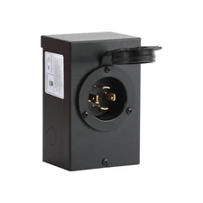 30 Amp Generator Inlet Box NEMA L14-30P ETL Outdoor Transfer Switch