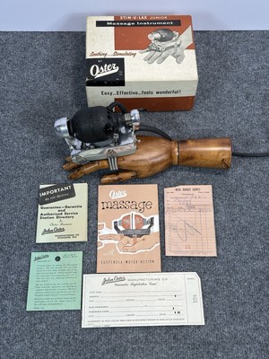 VTG Massager Oster Stim U Lax Jr  Massage Vibrator M4 WORKS Barber USA 401 JM