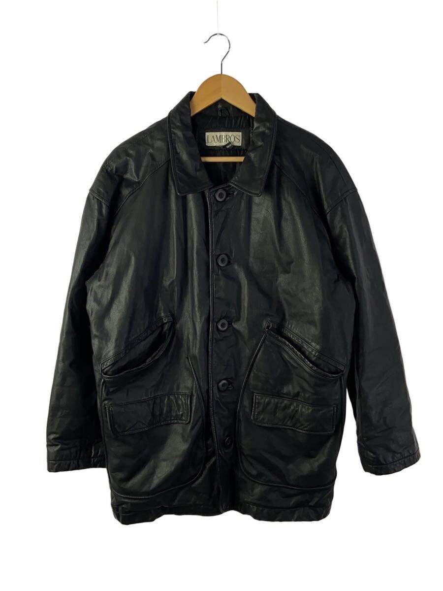 Leather Jacket Blouson/L/Leather/Blk/Plain// 10701