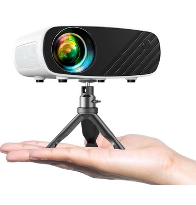 Mini Projector-iPhone,2025 Upgraded 1080P HD Projector,7000L-Android/iOS/HDMI/SD