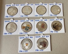 10 x 30€ Spanien Silber Silbermünze Lot Sammlung Konvolut 2012 Bis 2021 Unz