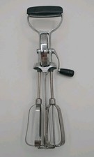 Vtg Hand Mixer EKCO BEST Egg Beater Black Han...