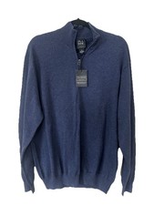 NWT Jos A Bank Men's 1/4 Zip Sweater XXL MSRP 109 100 Pima Cotton Big  Tall