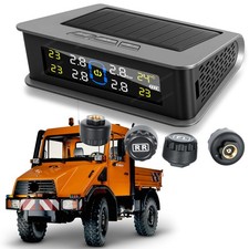 4 External Sensors Wireless Solar Lcd Tire Pressure Monitor System Fast Alerts