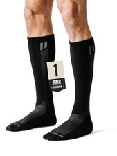 HOLLOW Alpaca Compression Socks for Women Men, Standard, Black, XL
