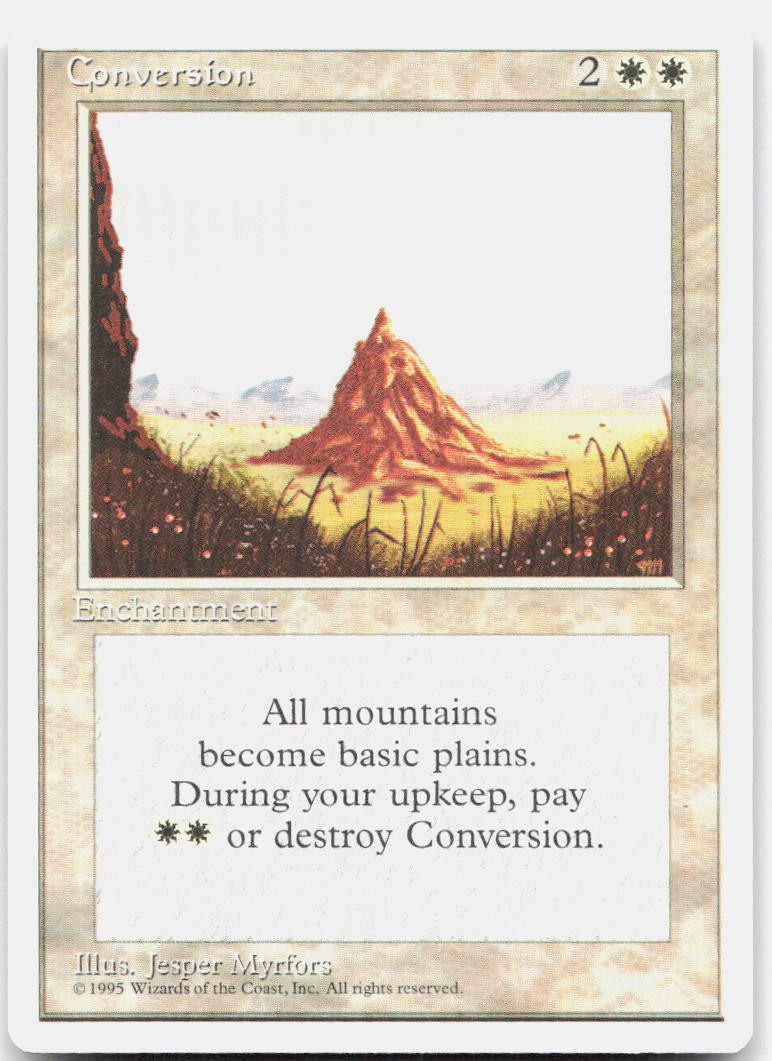 Conversion Moderately Played Fourth Edition Uncommon Magic: The Gathering