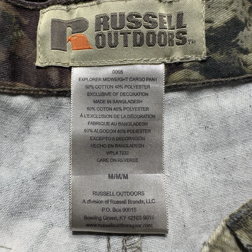 Pantalones cargo Russell Outdoors camuflados Break Up Infinity para hombre M 32x32 lona de caza Foto 3 de 4