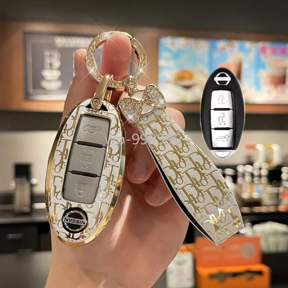 Car Remote Key Fob Cover Case For Nissan 5 4 Buttons Murano Versa Rogue Kicks - Imagem 4 de 4