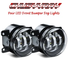 Pair LED Bumper Fog Lights Bulbs FOR Land Rover LR2 LR4 Range Rover L322 Sport
