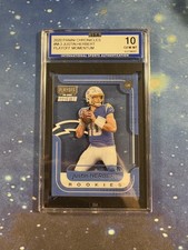 Justin Herbert Rookie Card 2020 Panini Chronicles #M-3 Playoff Momentum ISA 10. rookie card picture