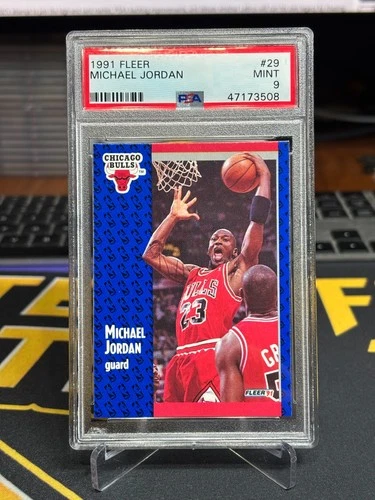 1991 Fleer MICHAEL JORDAN PSA 9 NBA Chicago Bulls