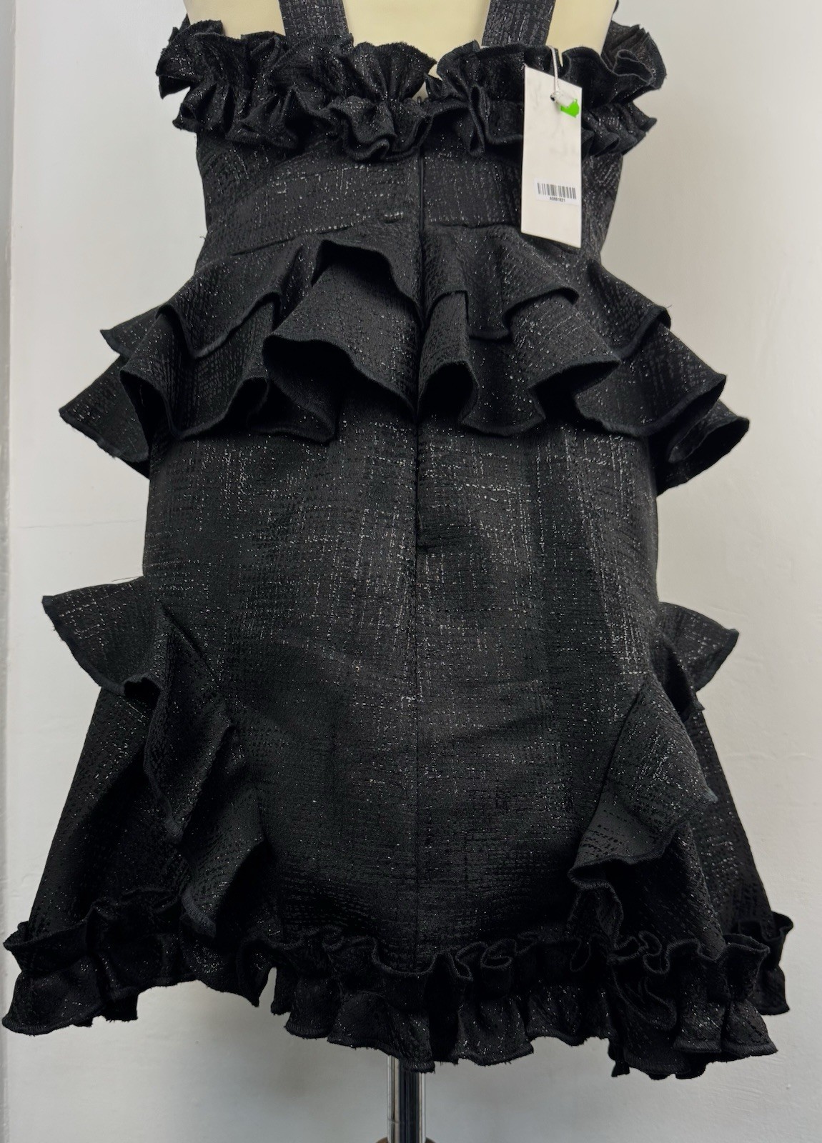NATARGEORGIOU Ladies Ruffle Short Prom Evening Dress Cocktail Skater Size 44 New image 5