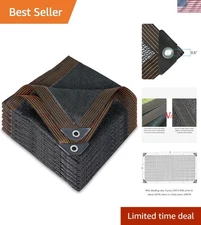 40% Black Shade Cloth, 10 x 20 FT Durable Mesh Tarp with Grommets, Resistant ...