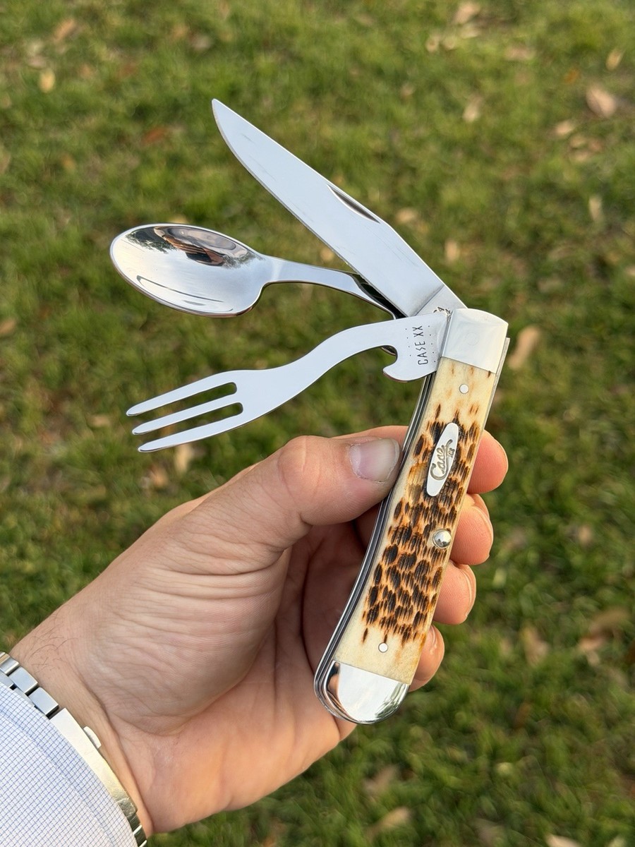Case XX Amber Bone Peach Seed Jig Hobo 6354HB SS #00052 Pocket