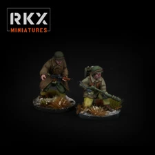 US_American_Late War_Army_All US RKX Miniature Sets_28MM 1/56_Unpainted_WWII