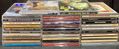 Jazz Easy Listening Pop Country Cd Lot Of32 Michael Bolton George Winston Mariah