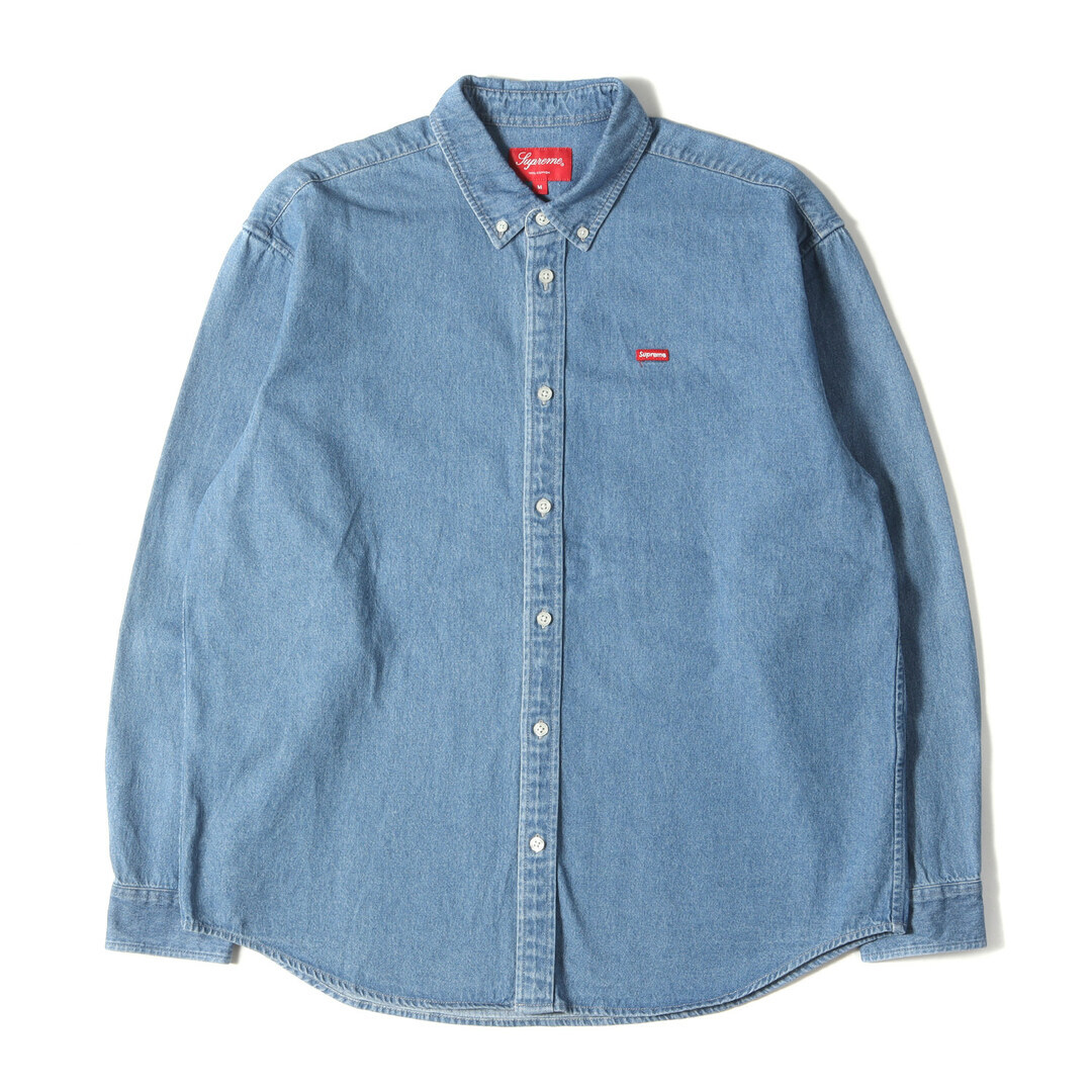 Supreme Shirts Size: M 21AW Small Box Denim Button Down Twill Tops 