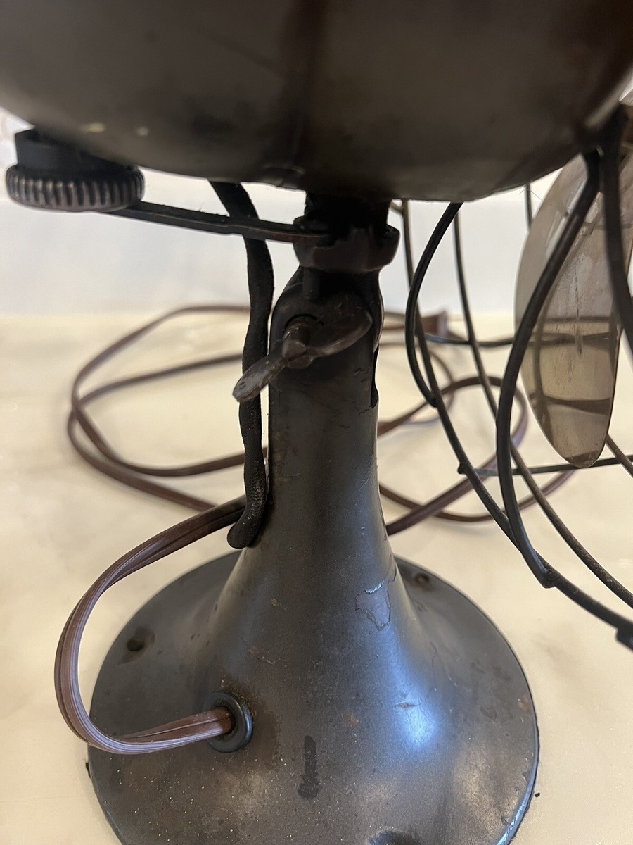 【実働】戦前モデル　EMERSON 6250-D　10インチ真鍮4枚羽ファン 実働】戦前モデル EMERSON 6250-D 10インチ真鍮4枚羽ファン