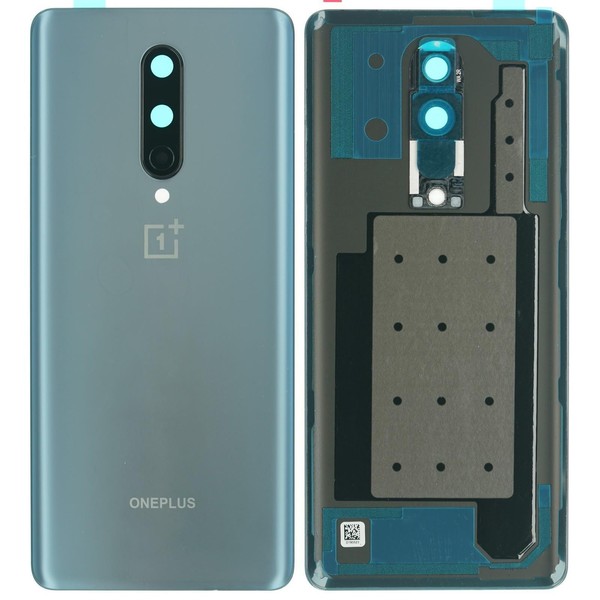 Oneplus 8 Back Cover Rear Housing Frame Camera Lens Polar Silver-image