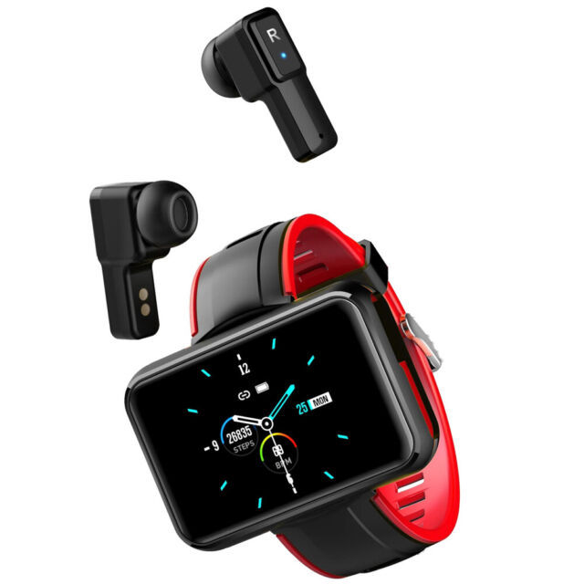 Men Women Smart Watch Wireless Twins Earbuds Headset 2 in 1 Stereo Music Watch Men Women Smart Watch Wireless Twins Earbuds Headset 2 in 1 Stereo Music Watch
