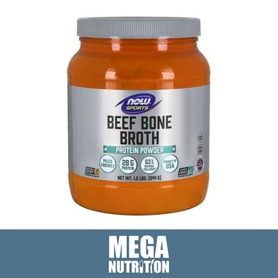NOW Sports Rinderknochenbrühe Proteinpulver 544g | natürliches Kollagen Paleo freundlich