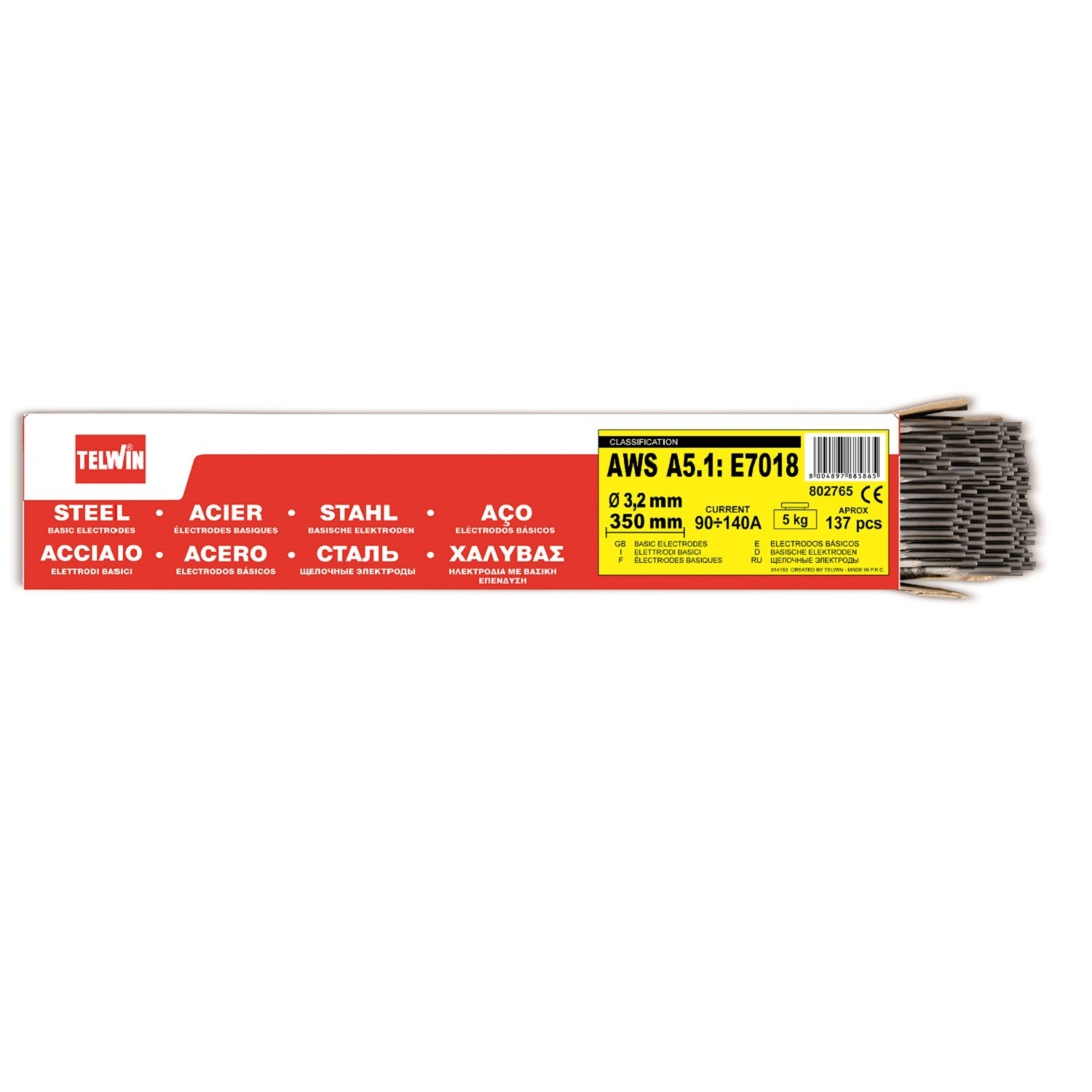Elettrodi Telwin 3.2mm per Saldatura MMA Acciaio | Confezione 4kg