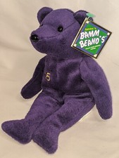 Salvino's Bamm Beanos Collectible Mark McGwire 25 Beanie Bear Plush August 1998